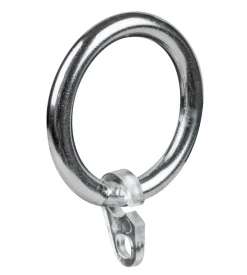 8 anelli cromo per tubo tenda diametro 20 mm