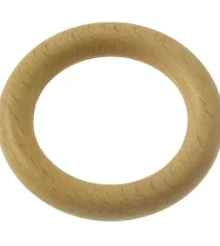 8 anelli in legno per bastone ø28mm x56  int/est - colore naturale.