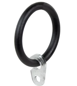 8 anelli nero per tubo tenda diametro 20 mm