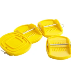 4 basi antisprofondamento per caravan brunner "carapad hd" con perno di fissaggio in metallo