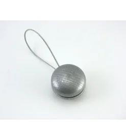 2 clip in legno play mm40 per arricciare/decorare le tende - colore argento.