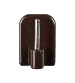 4 ganci marroni per astine adesivi per serramenti