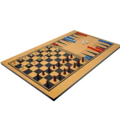 6 giochi per bambini in uno: calcetto, biliardo, ping pong e 3 giochi da tavola 51x31x15 cm