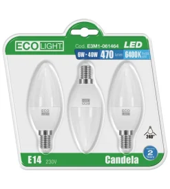 3 lampadine led - candela