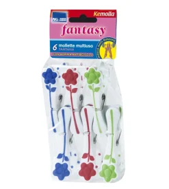 6 mollette "fantasy".