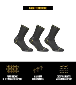 9 paia calza corta da lavoro anti-infortunistica 