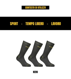 15 paia calza corta invernale da lavoro anti-infortunistica 