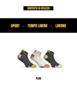 6 paia calza cortissima da lavoro anti-infortunistica 