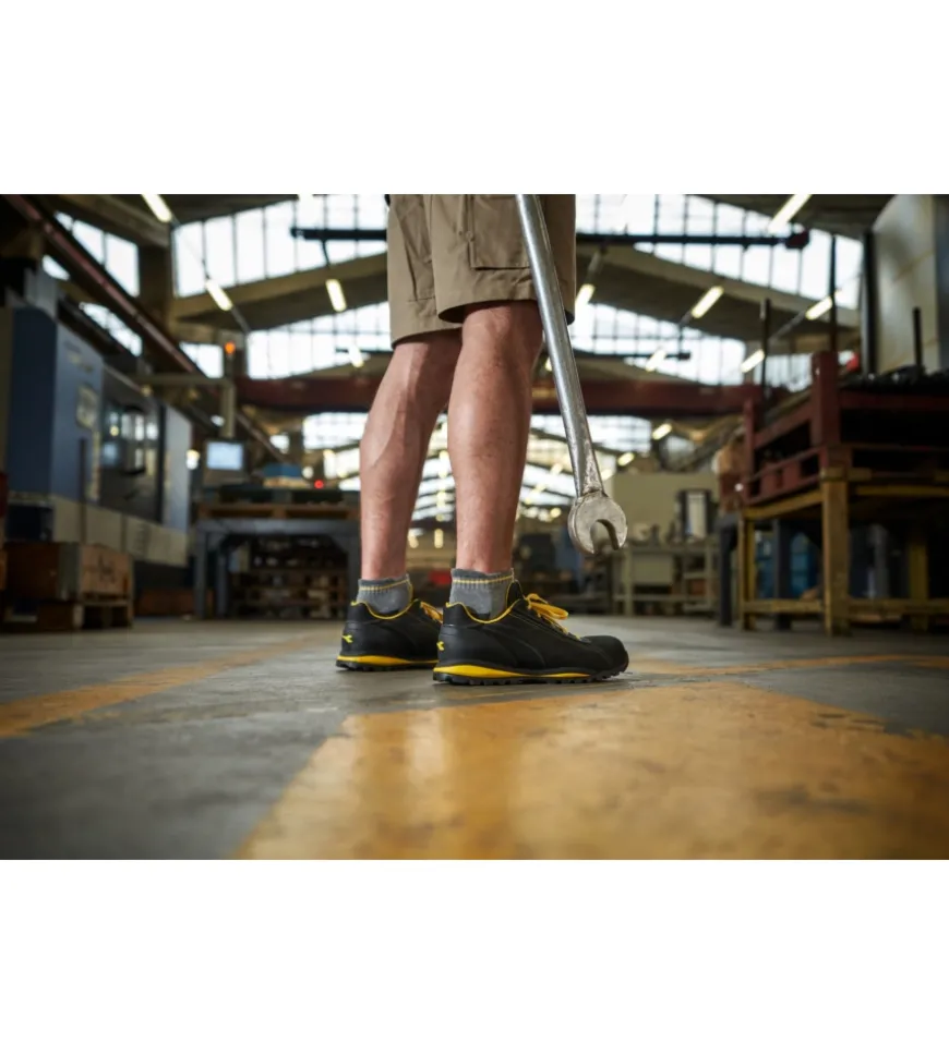 9 paia calza cortissima da lavoro anti-infortunistica "wrk04" colore nero, tg 39/42 - wrk