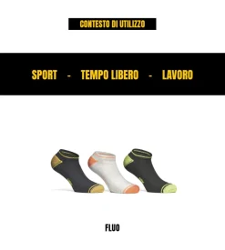 6 paia calza fantasmino da lavoro anti-infortunistica 