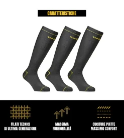 15 paia calza lunga invernale da lavoro anti-infortunistica 