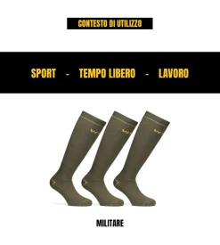 6 paia calza lunga invernale da lavoro anti-infortunistica