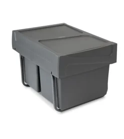 2 pattumiere per raccolta differenziata, 2x15 l