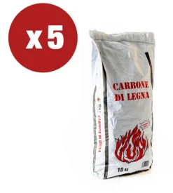 5 pezzi carbonella 10 kg