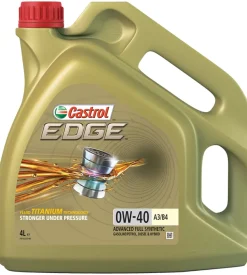 4 pezzi olio castrol edge 0w-40 a3/b4 4lt