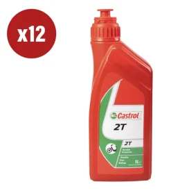 12 pezzi olio motore moto/scooter 2t lubrificante minerale 1l oil