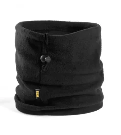 3 pezzi scaldacollo termico "wrk102" in pile colore nero, tg unica