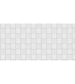 12 pezzi striscia occultazione verdemax "privacy" colore bianco, 19x205 cm