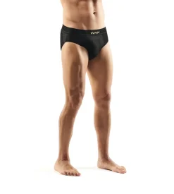 1 pezzo slip uomo tecnico "wrk201" in fibra dryarn colore nero, tg s/m - wrk