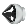 2 pomoli bulbo cromo terminale per tubo tende diametro 20 mm