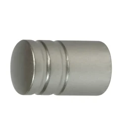 2 pomoli cilindro nichel terminale per tubo tende diametro 13 mm
