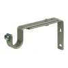 2 supporti 11-15 cm nichel piattina per tubo tenda diametro 20 mm