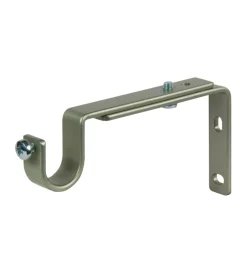 2 supporti 11-15 cm nichel piattina per tubo tenda diametro 20 mm