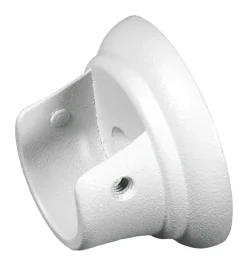 2 supporti bianchi laterali per tubo tenda diametro 20 mm