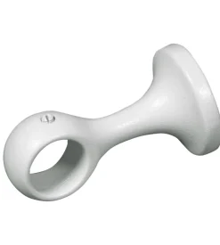 2 supporti bianchi monoblocco fissi chiusi per tubo tenda diametro 20 mm