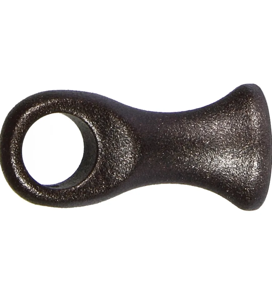 2 supporti da 50 mm colore ruggine per tubo tende diametro 13 mm