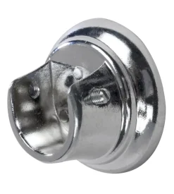 2 supporti laterali cromo per tubo tenda diametro 20 mm