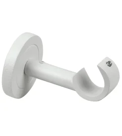 1 supporto bianco monoblocco fisso aperto per tubo tenda diametro 20 mm
