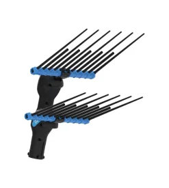 Abbacchiatore olive elettrico a batteria campagnola "alice star eco plug-in" movimento ellittico contrapposto 12v, unità power eco plug-in e gilet