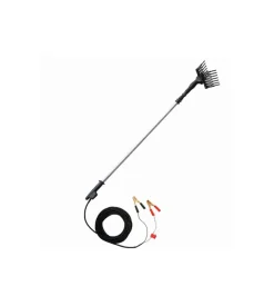 Abbacchiatore olive elettrico a batteria excel movimento oscillatorio verticale 12v + asta telescopica 2,2-3 mt