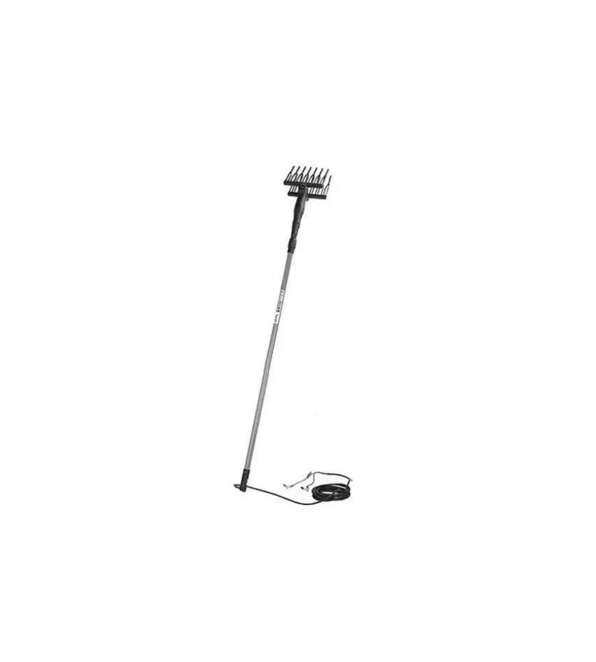 Abbacchiatore olive elettrico a batteria excel movimento oscillatorio verticale 12v + asta telescopica 2,2-3 mt