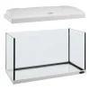 Acquario capri 50 bianco con led - 52 x 27 x h 36 cm, 40 l - ferplast