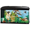 Acquario capri 80 nero con led - 80 x 31.5 x h 46.5 cm, 100 l - ferplast