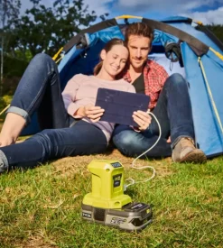 Adattatore a batteria con usb ryobi