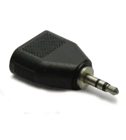 Adattatore audio stereo 1 jack m d.3.5 mm./2 jack f