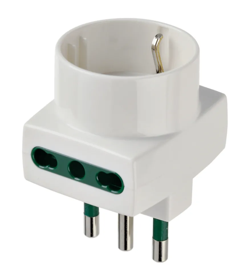 Adattatore multiplo bianco s17+2p17/11+p30 - vimar.