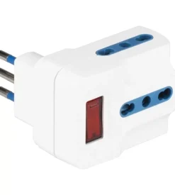 Adattatore multisize spina 10a 3 prese 10/16a - polypool