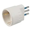 Adattatore spina 10 a e presa tedesca poly pool 2p+t bianco