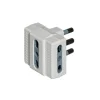 Adattatore tris 3 p.bip.16 a bianco - bticino.
