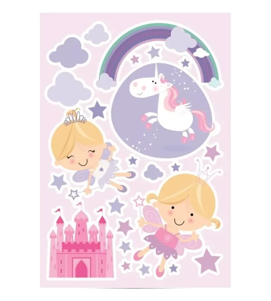 Adesivo murale "happy fairies" - le fate felici.