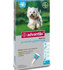 Advantix spot on antiparassitario per cani da 4 a 10 kg - bayer.