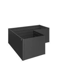 Aiuola rialzata "l" grigio scuro metallizzato - biohort. 65025