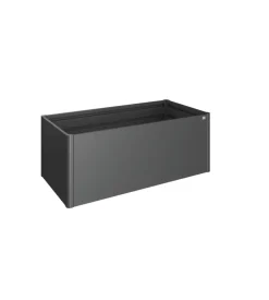 Aiuola rialzata 2x1 grigio scuro metallizzato - biohort. 65015