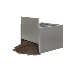 Aiuola rialzata 1x1 grigio quarzo metallizzato - biohort. 68005