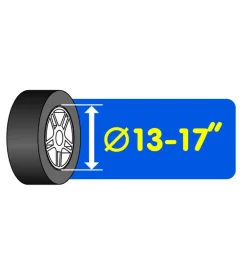 Albero per supporto cerchi e pneumatici lampa - 15955