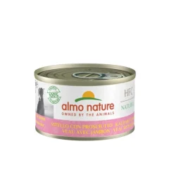 Alimento umido per cani almo nature "hfc" con vitello e prosciutto 95 gr